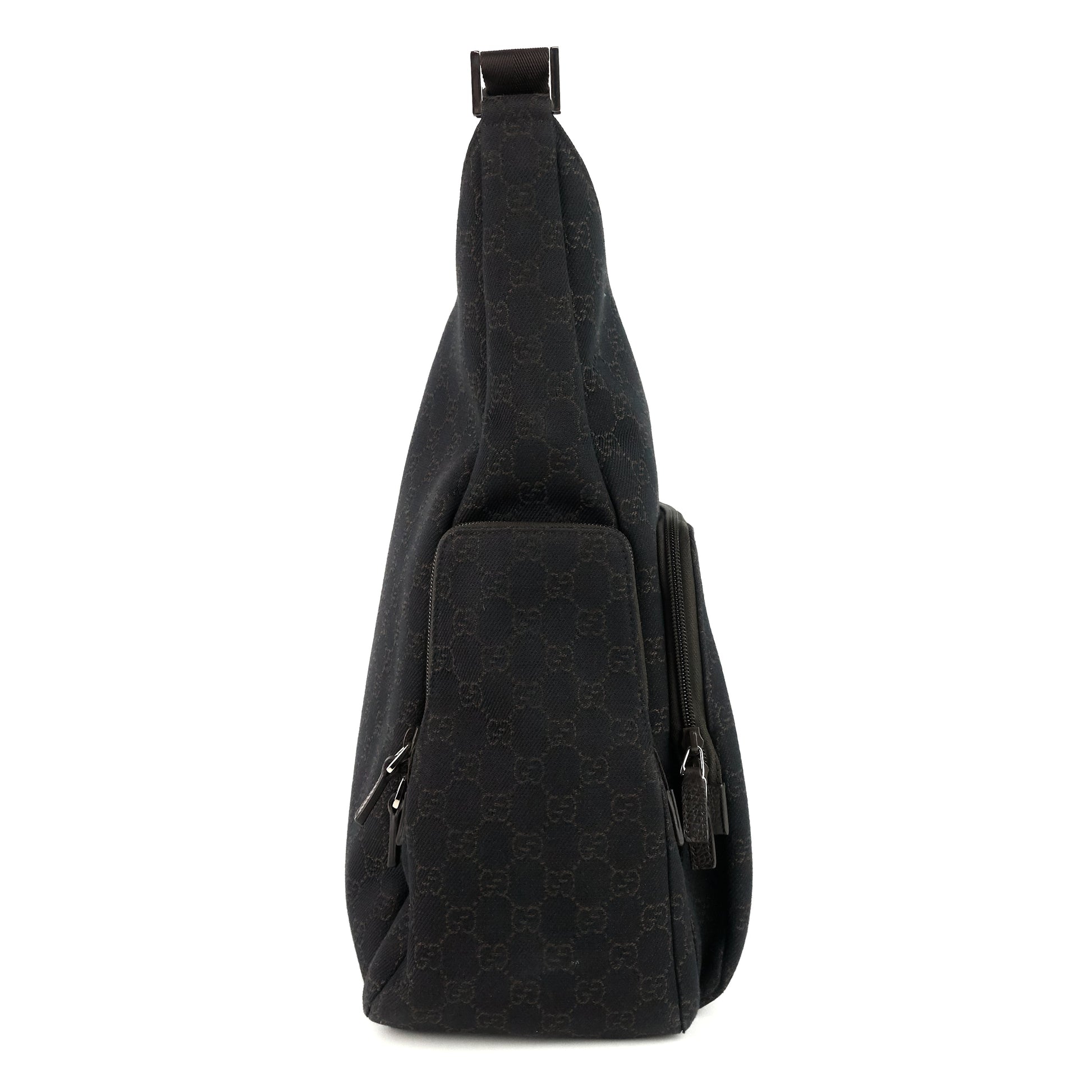 Gucci Zip Pockets XL Monogram Canvas Diaper Bag