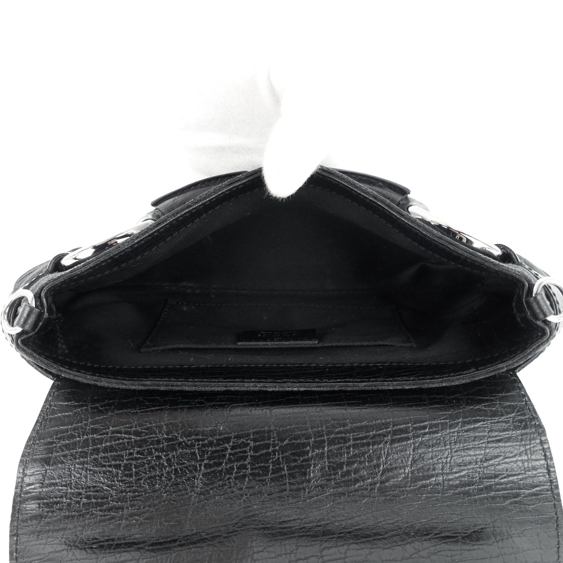 Gucci GG Canvas Horsebit Chain Clutch Bag