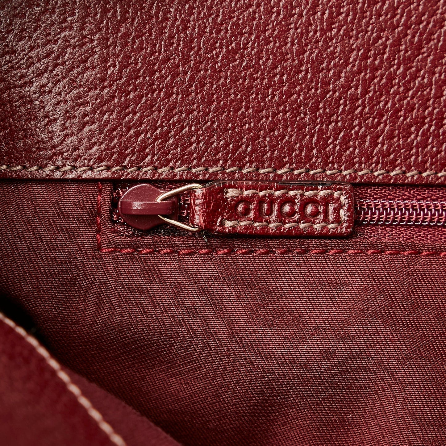 Gucci Leather Canvas Handbag