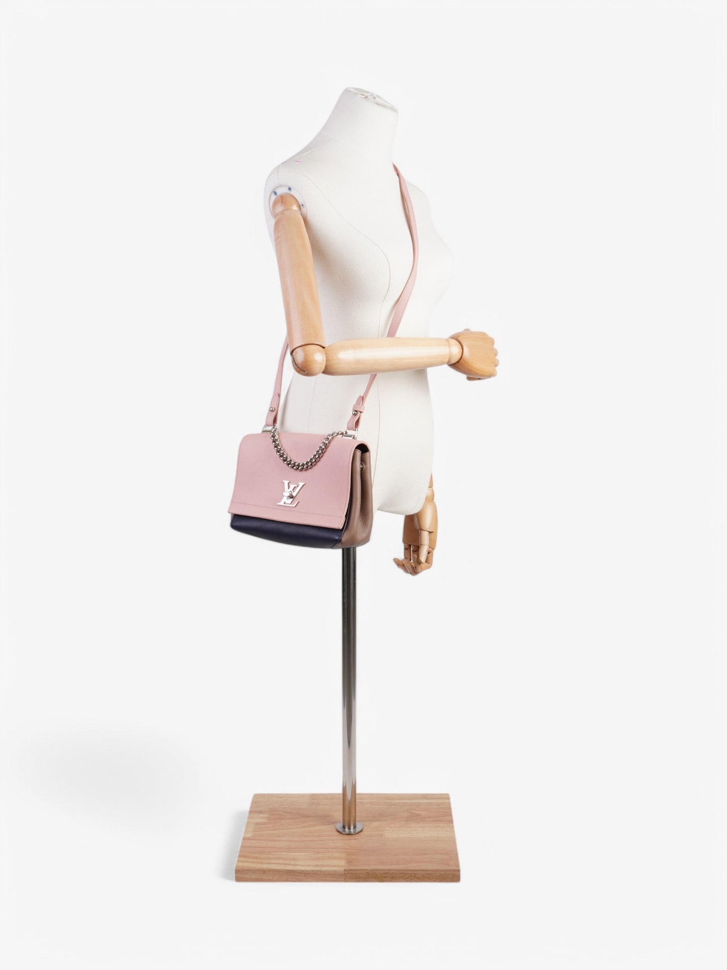 Louis Vuitton Lockme ll Pink / Navy Leather BB