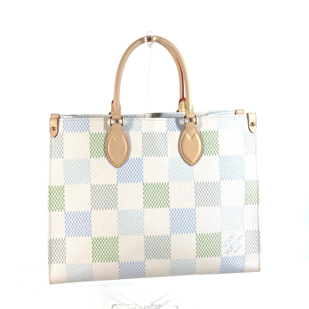 LOUIS VUITTON Handbag Damier canvas white Pastel Damier On the Go MM