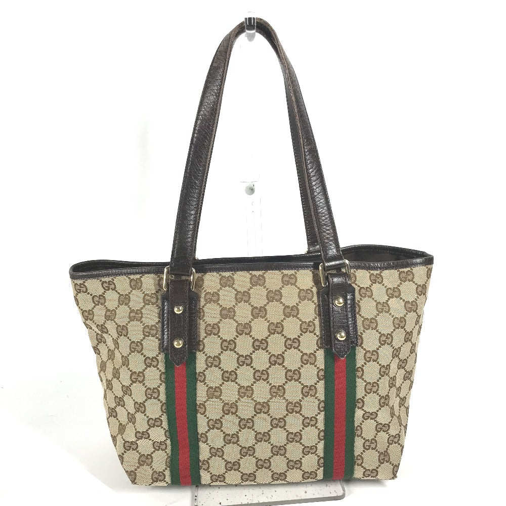 GUCCI Shoulder Bag 137396 GG canvas/leather , GG canvas/leather beige Sherry line GG Women