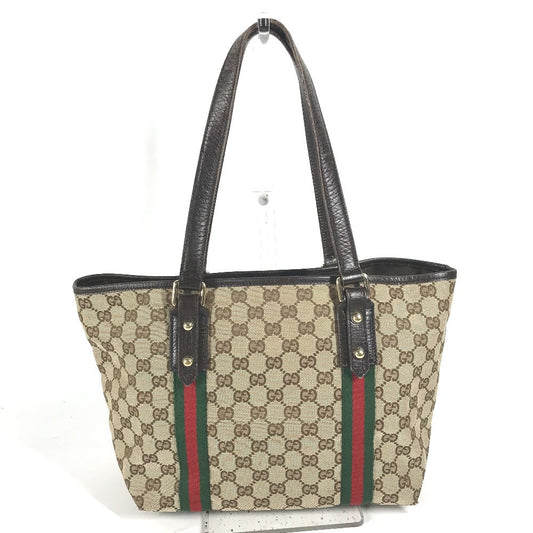 GUCCI Shoulder Bag 137396 GG canvas/leather , GG canvas/leather beige Sherry line GG Women