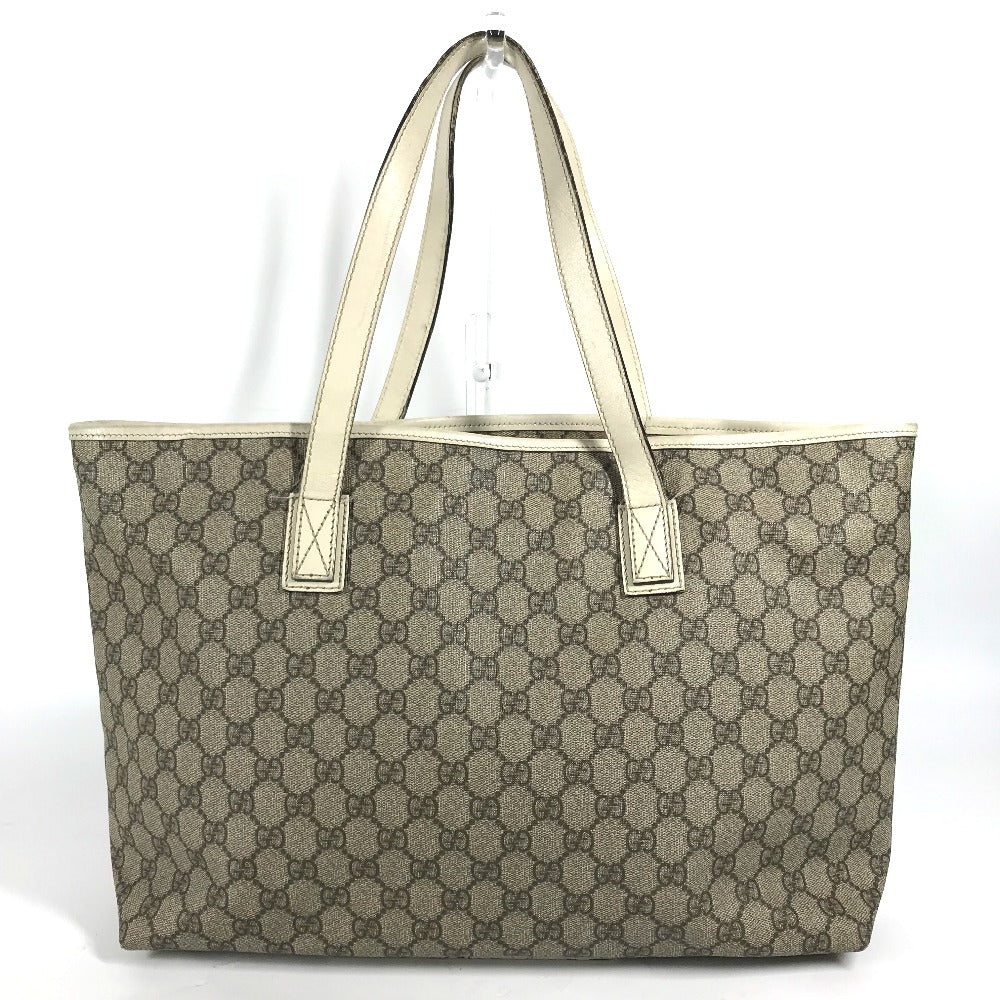 GUCCI Shoulder Bag 211137 GG Supreme canvas, leather beige GG Supreme Women