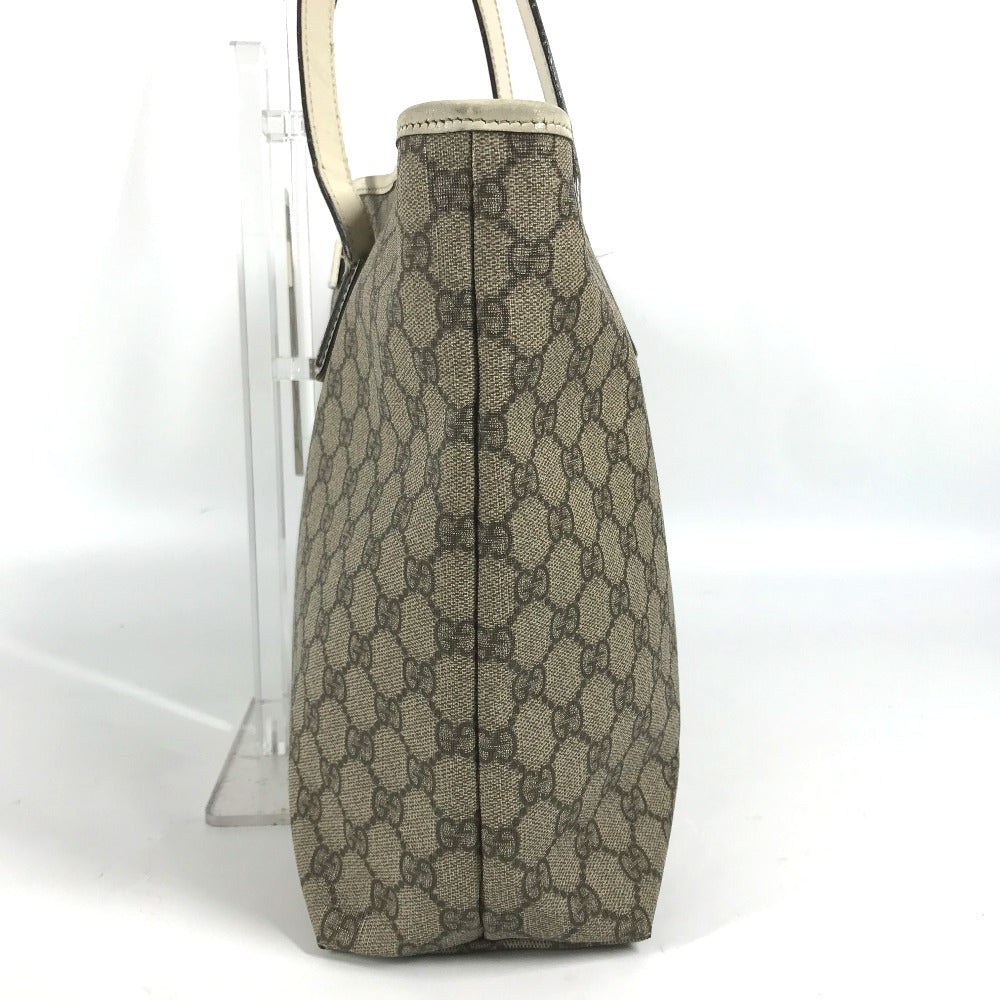 GUCCI Shoulder Bag 211137 GG Supreme canvas, leather beige GG Supreme Women