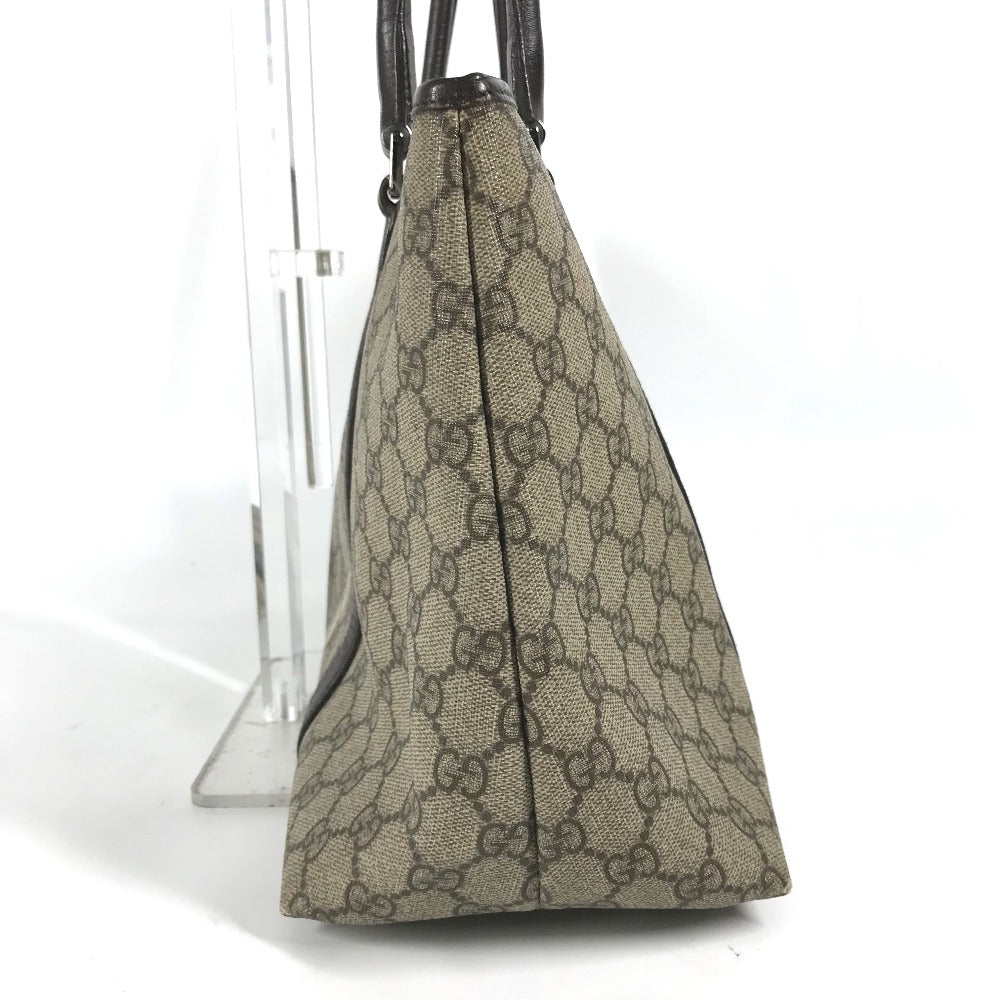 GUCCI Shoulder Bag 114595 GG Supreme canvas, leather beige GG Supreme Women