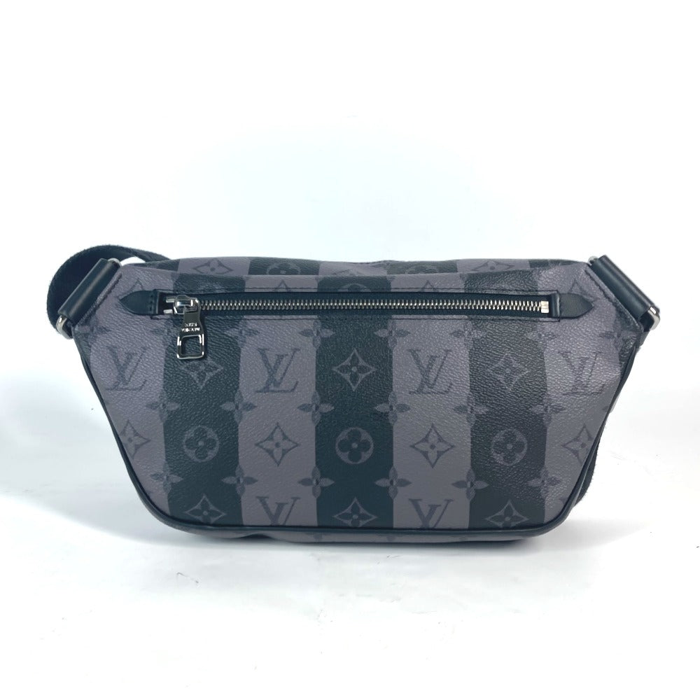 Luxury Women's Handbag | LOUIS VUITTON Sling bag Monogram Eclipse Canvas gray NIGO collaboration Monogram Stripe Monogram Eclipse modular sling bag