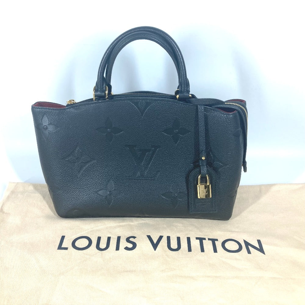 LOUIS VUITTON Handbag Monogram Ann Platt Leather black Monogram Ann Platt Petit Palais PM Women