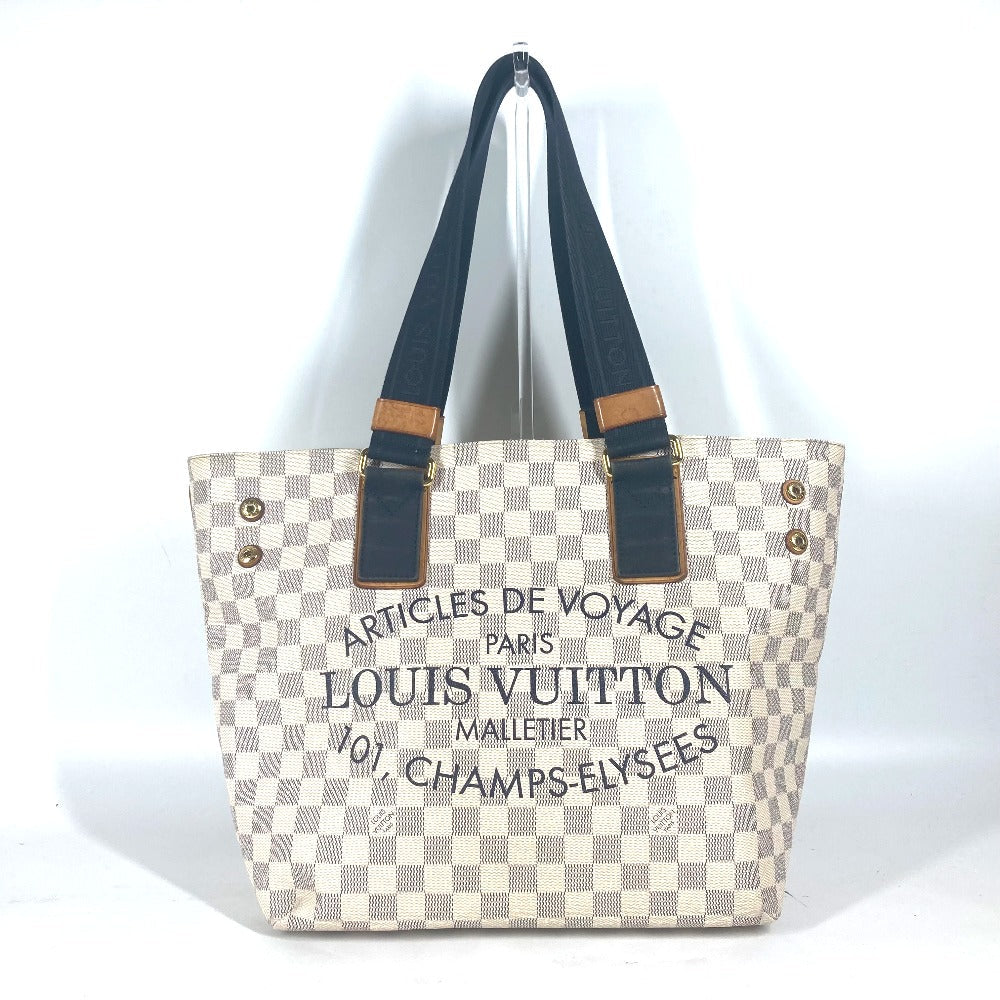 LOUIS VUITTON Shoulder Bag Damier Azur Canvas white Damier Azul Plan Soleil Hippo PM