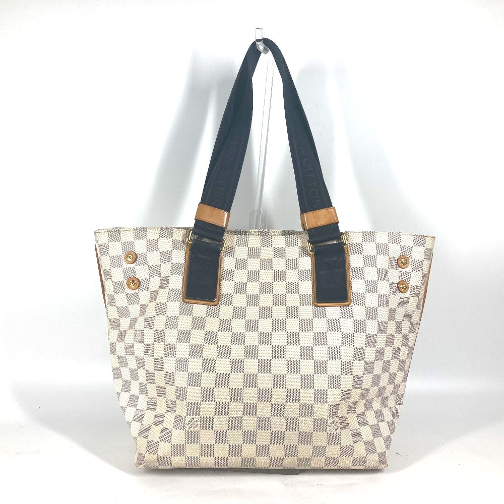 LOUIS VUITTON Shoulder Bag Damier Azur Canvas white Damier Azul Plan Soleil Hippo PM