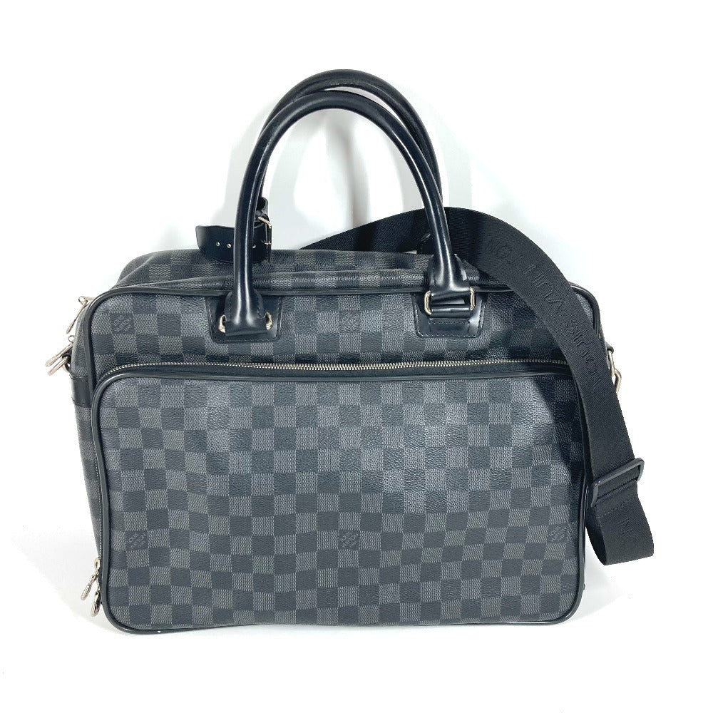 LOUIS VUITTON Business bag Damier Grafitto Canvas black Damier Grafitte Ikar unisex(Unisex)
