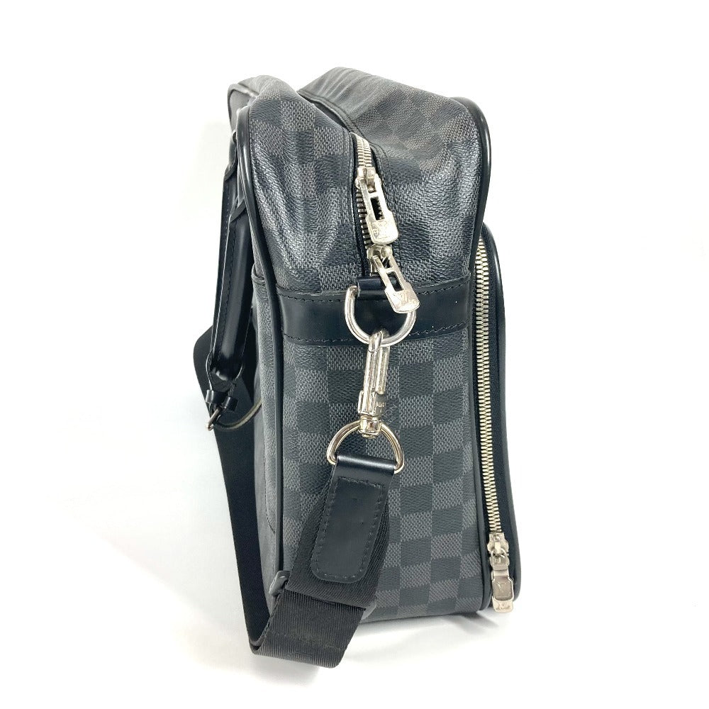 Luxury Women's Handbag | LOUIS VUITTON Business bag Damier Grafitto Canvas black Damier Grafitte Ikar unisex(Unisex)