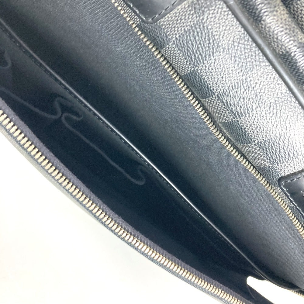 Luxury Women's Handbag | LOUIS VUITTON Business bag Damier Grafitto Canvas black Damier Grafitte Ikar unisex(Unisex)