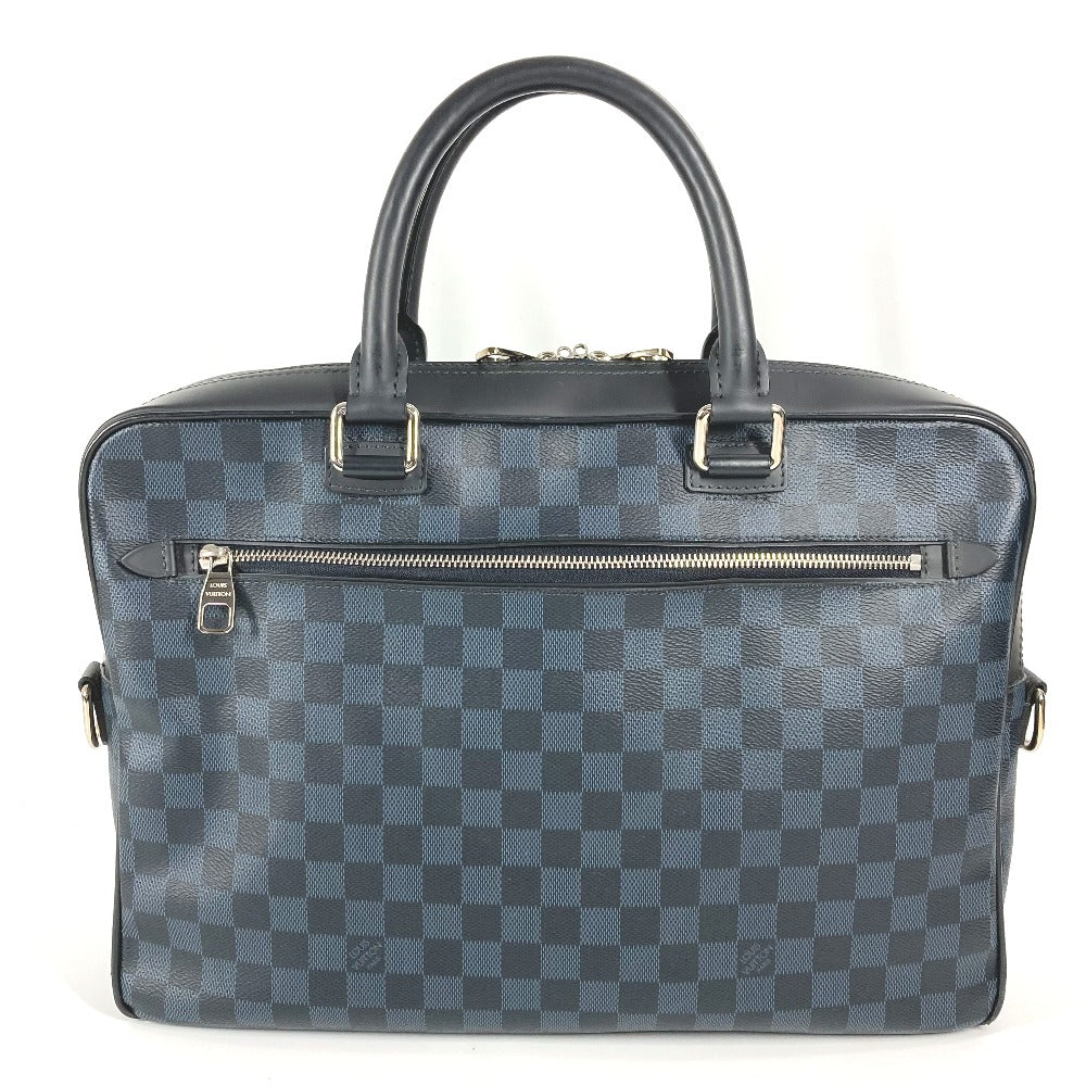 LOUIS VUITTON Handbag Damier Cobalt Canvas Navy Damier Cobalt Porto Documan Business PDB mens