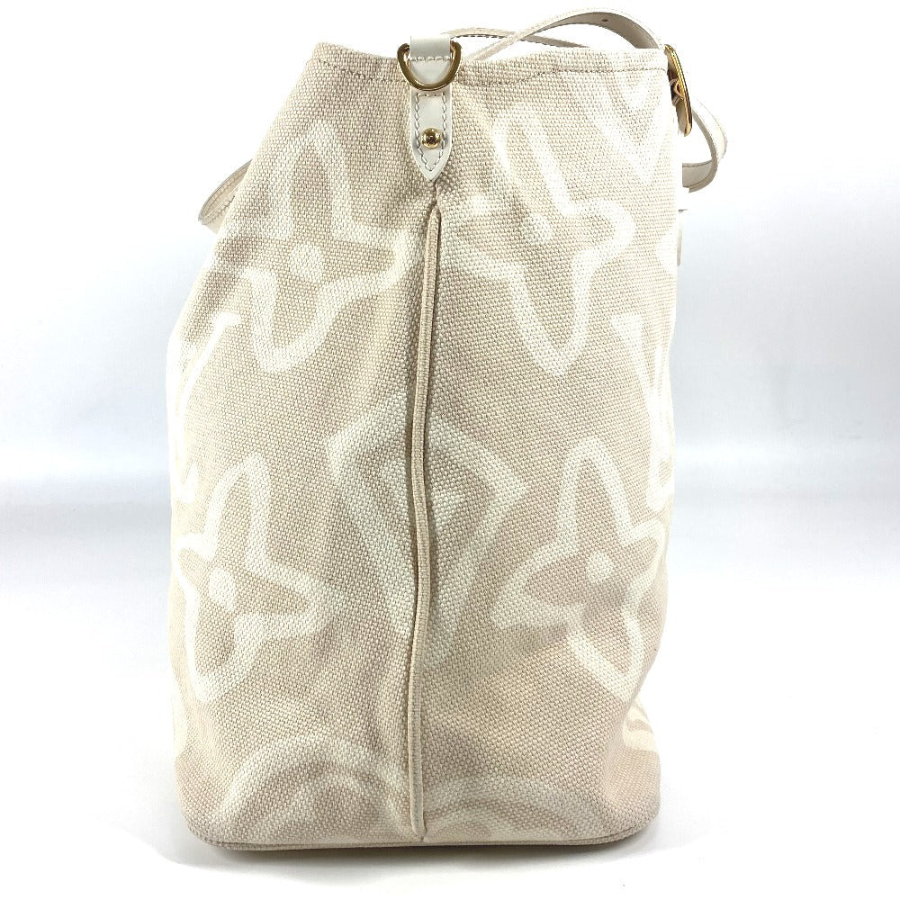 LOUIS VUITTON Tote Bag Leather / canvas Beige type Cruise line Taicienne GM Women