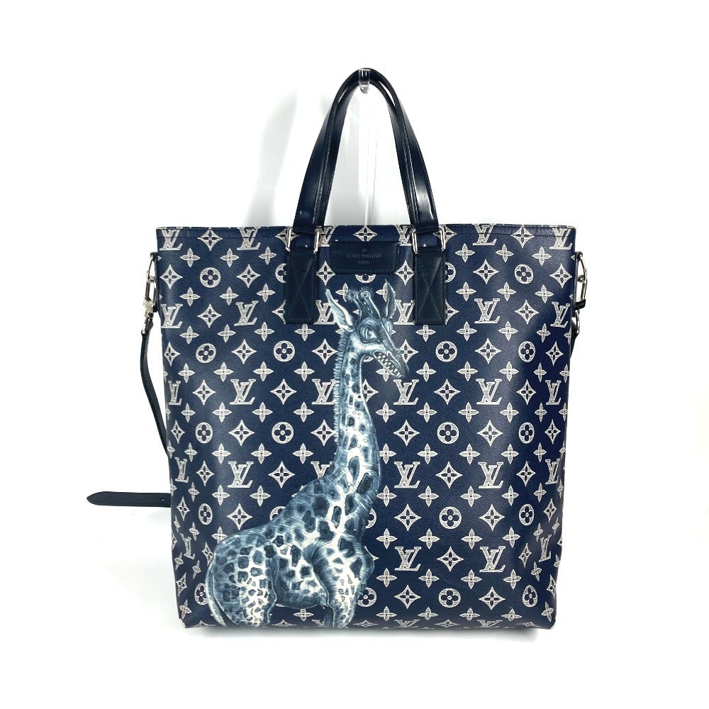 LOUIS VUITTON Tote Bag Monogram savanna canvas Navy Monogram savanna Jake and Dinos Chapman
