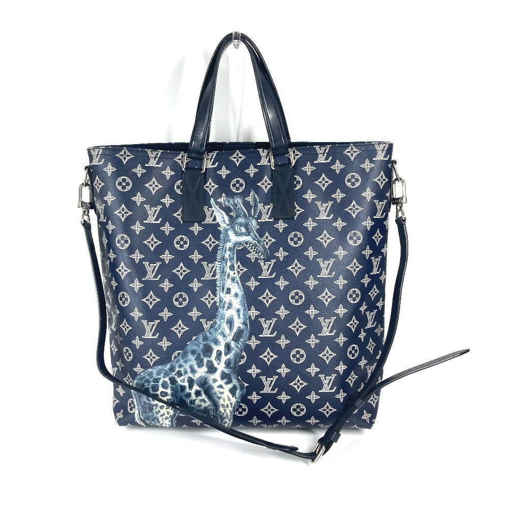 LOUIS VUITTON Tote Bag Monogram savanna canvas Navy Monogram savanna Jake and Dinos Chapman