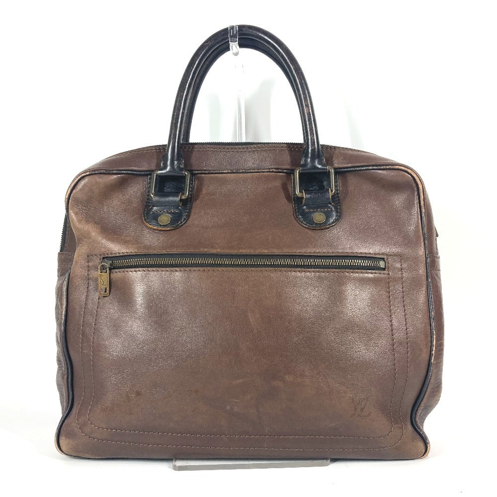 LOUIS VUITTON Business bag Utah leather Brown Utah Eron