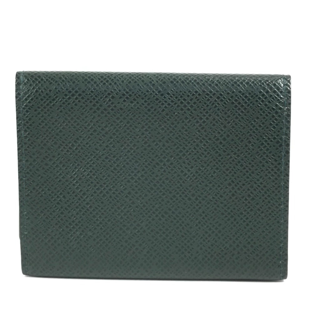 LOUIS VUITTON Card Case Taiga Leather green Taiga Anneveld Cult de Visit