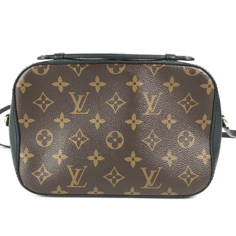 LOUIS VUITTON Shoulder Bag Monogram canvas black Monogram Saintonge