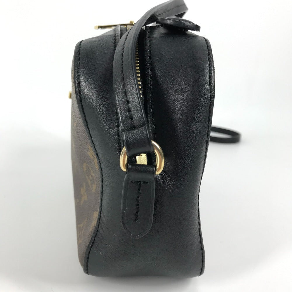 LOUIS VUITTON Shoulder Bag Monogram canvas black Monogram Saintonge
