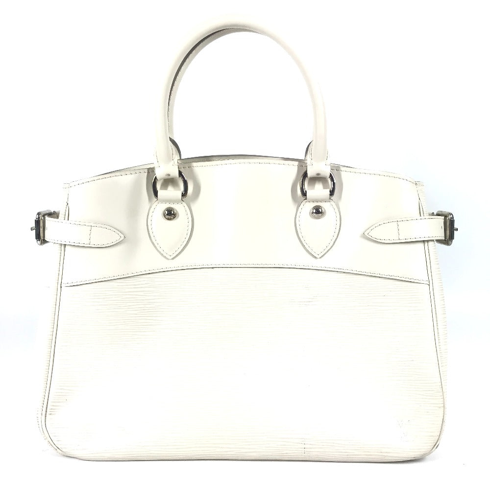 LOUIS VUITTON Handbag Epi Leather white Epi Passy PM