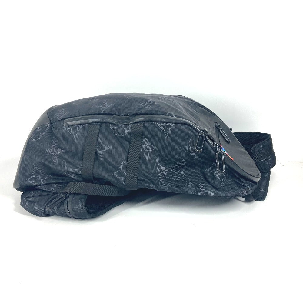 LOUIS VUITTON Backpack Leather / nylon black Louis Vuitton Monogram Mountain Backpack