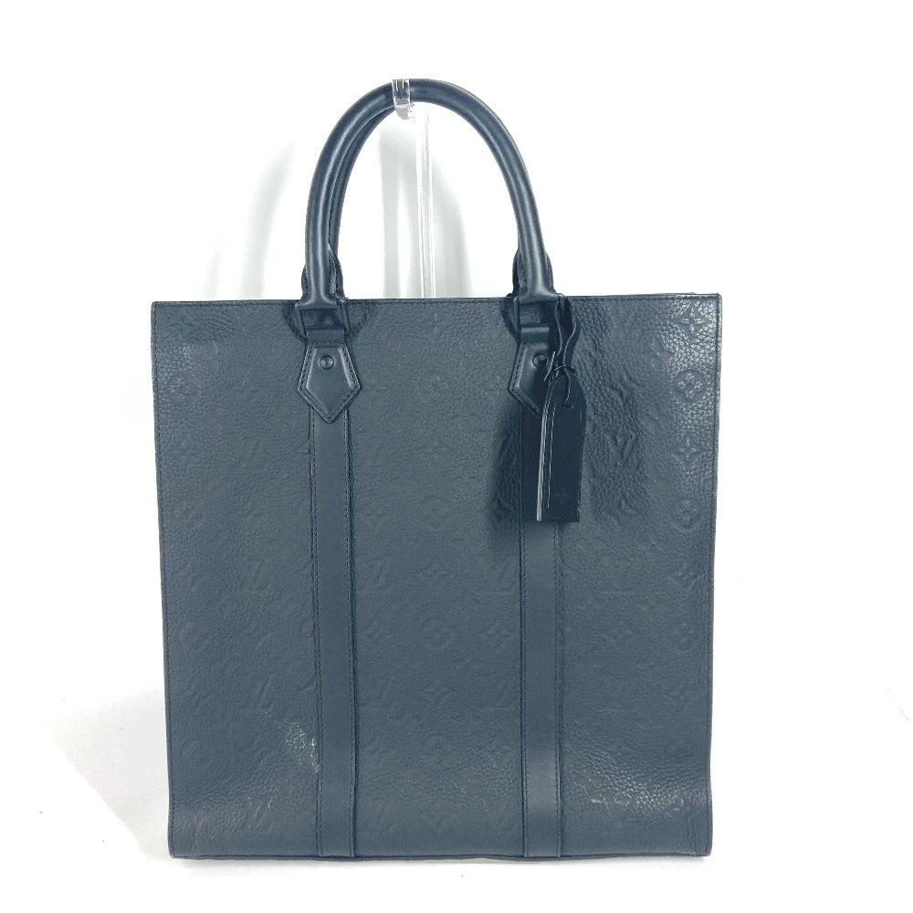 LOUIS VUITTON Handbag Taurillon Clemence Leather black Monogram Taurillon Clemence Sac Plat