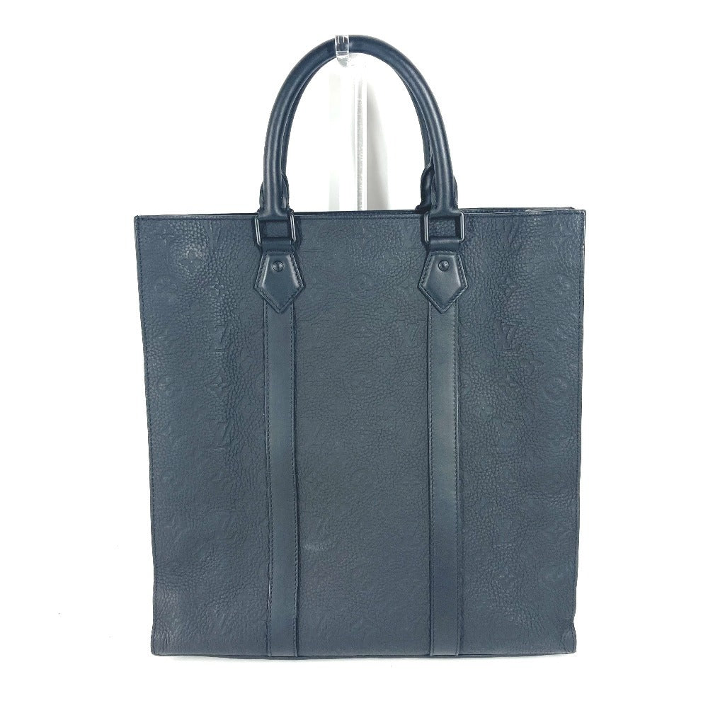 LOUIS VUITTON Handbag Taurillon Clemence Leather black Monogram Taurillon Clemence Sac Plat