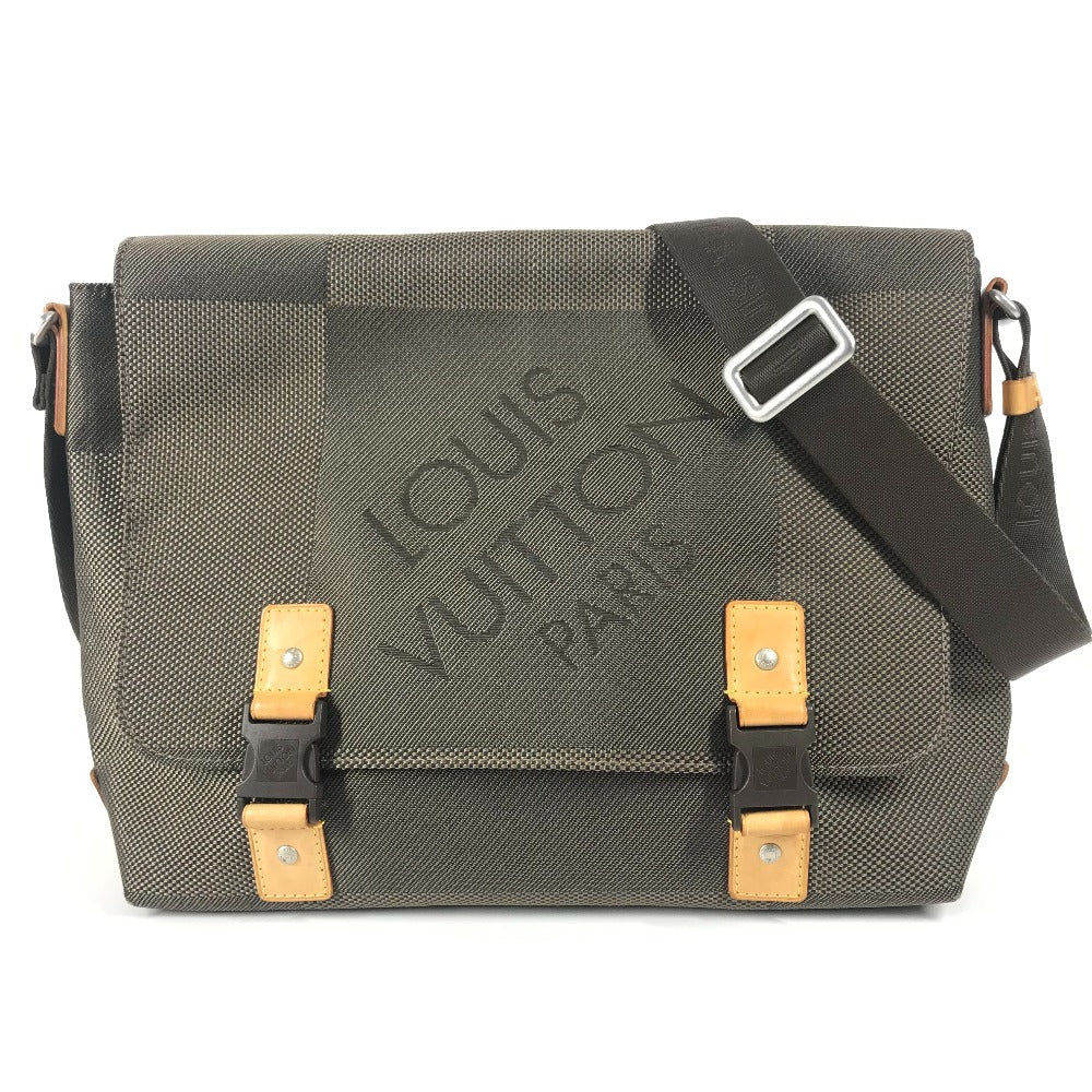 LOUIS VUITTON Shoulder Bag Damier Jean Canvas khaki Damier Jean Roux