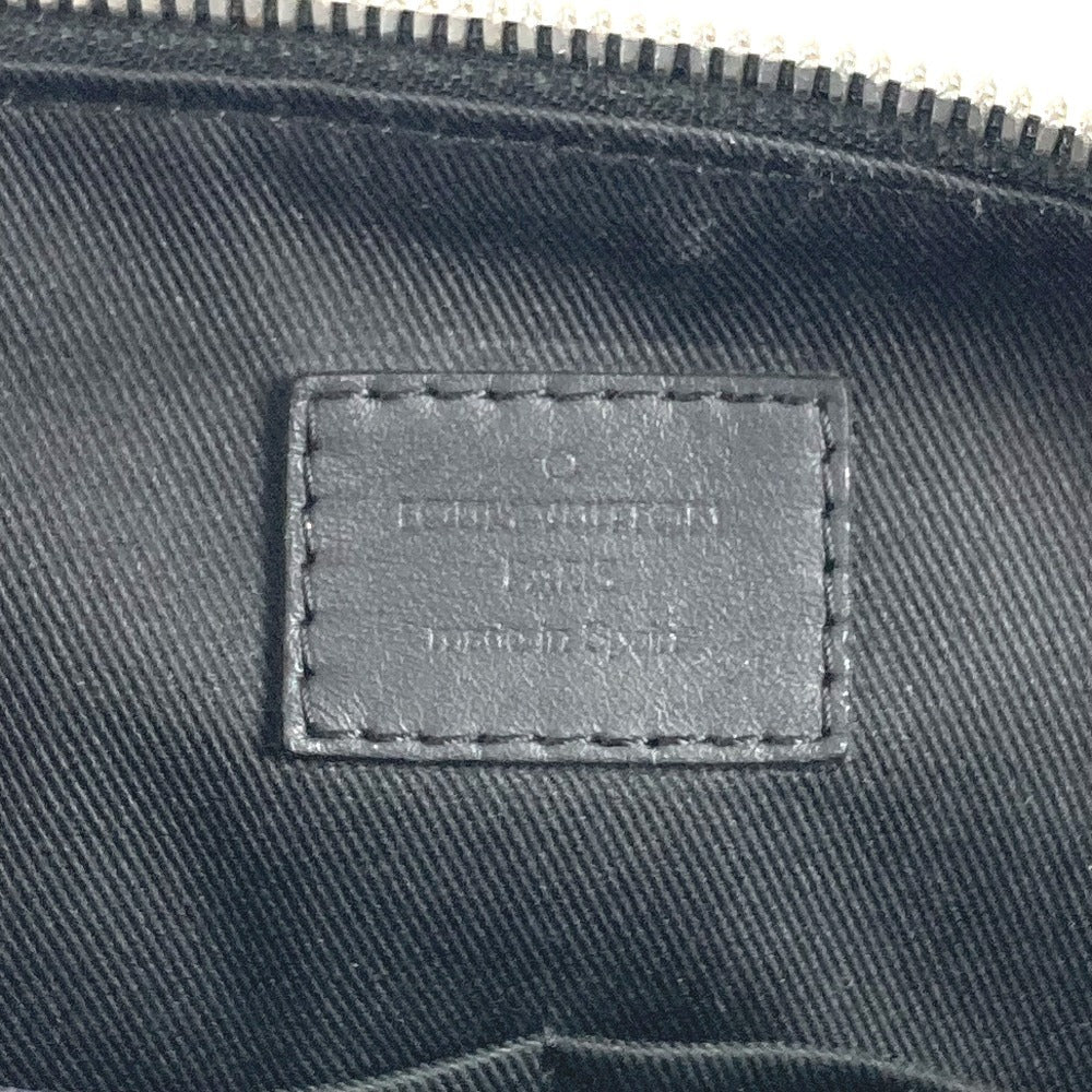 LOUIS VUITTON Shoulder Bag Damier Anfini Leather Navy Damier Anfini Discovery Messenger PM