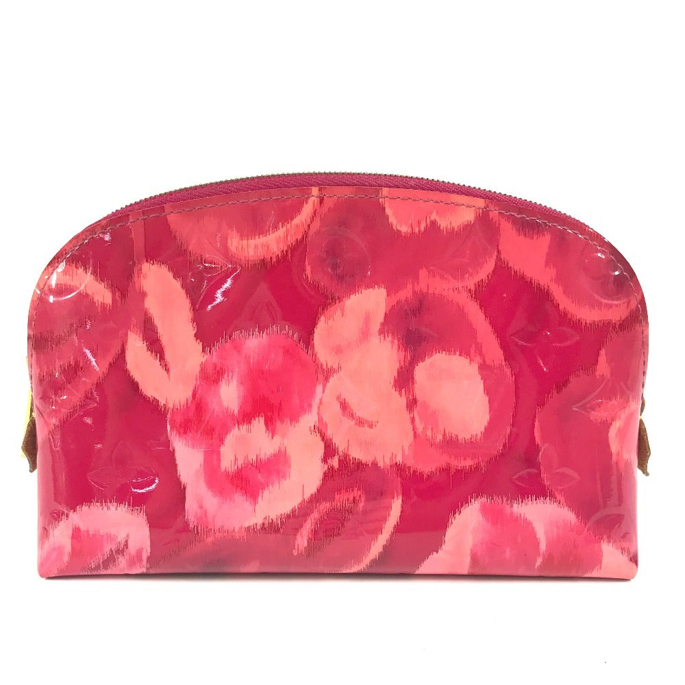 LOUIS VUITTON Cosmetics Pouch Monogram Vernis Canvas pink Monogram Vernis Pochette Cosmetic Ikat Flower