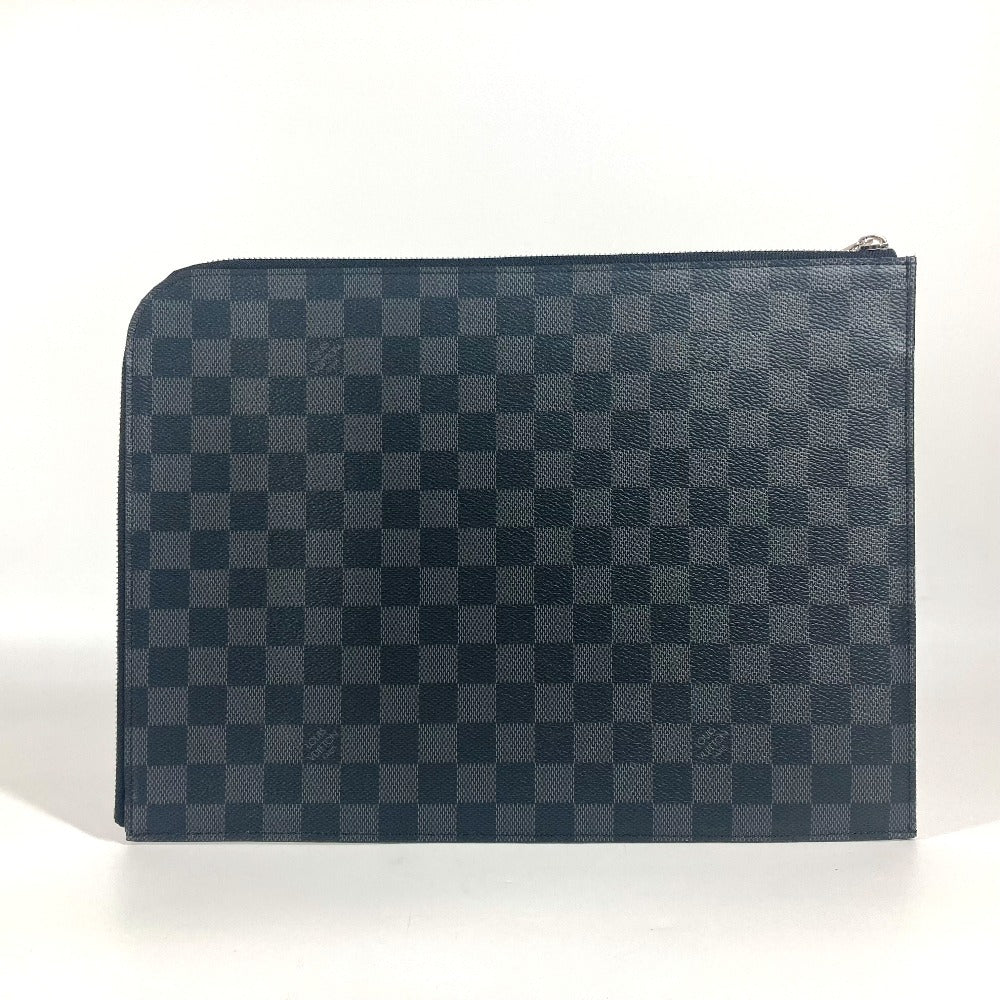 LOUIS VUITTON Clutch bag Damier Grafitto Canvas black Damier Grafitte Pochette Jules GM
