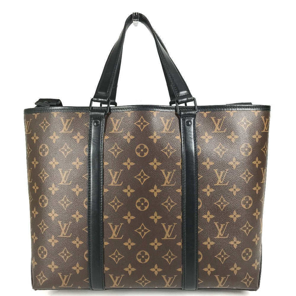 LOUIS VUITTON Shoulder Bag Monogram macacer canvas Brown Monogram macacer Weekend Tote PM Weekend Tote PM
