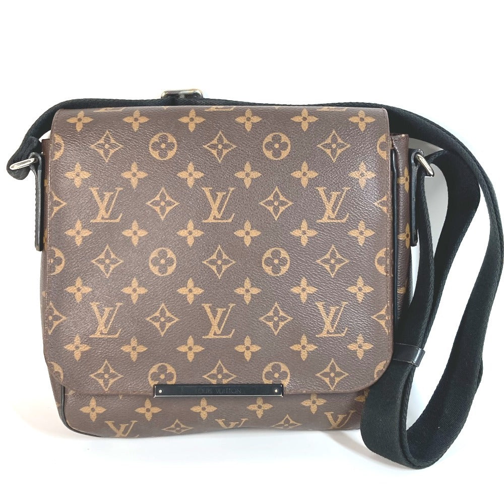 LOUIS VUITTON Shoulder Bag Monogram macacer canvas Brown Monogram macacer District PM District PM