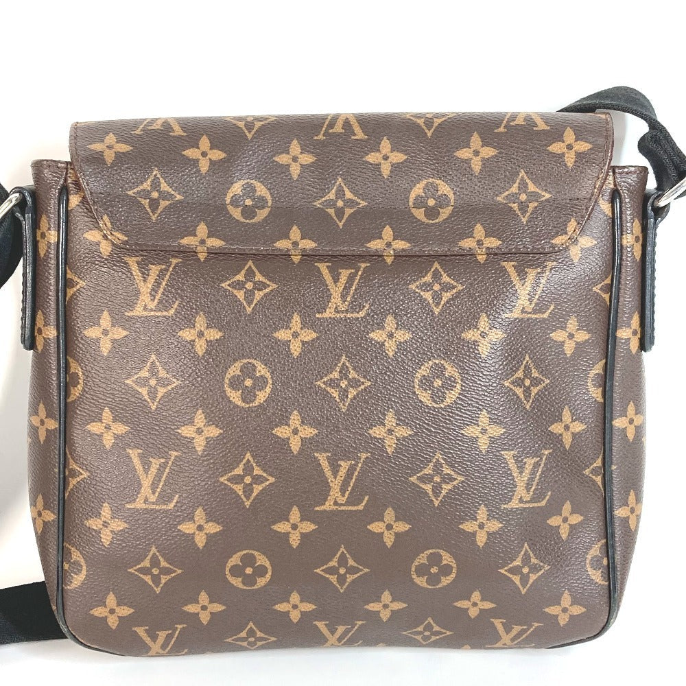 LOUIS VUITTON Shoulder Bag Monogram macacer canvas Brown Monogram macacer District PM District PM