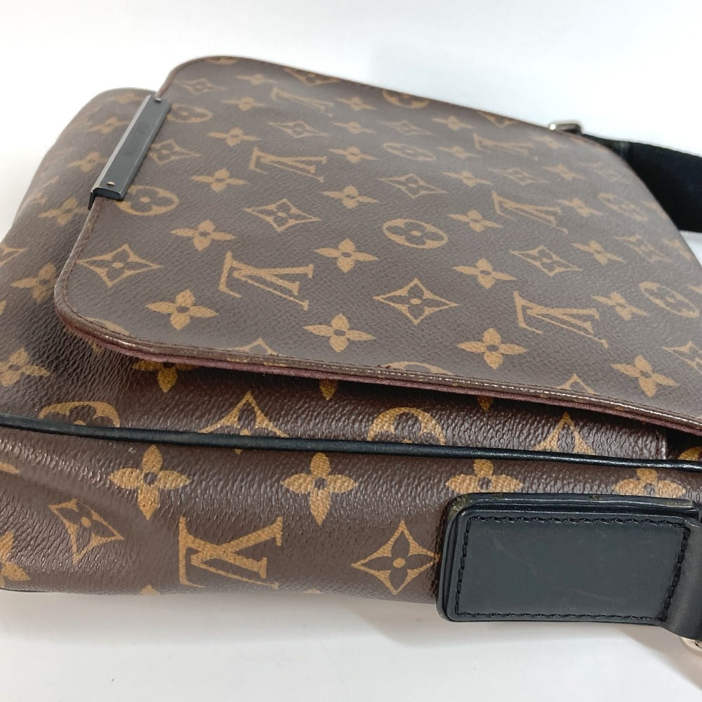 LOUIS VUITTON Shoulder Bag Monogram macacer canvas Brown Monogram macacer District PM District PM