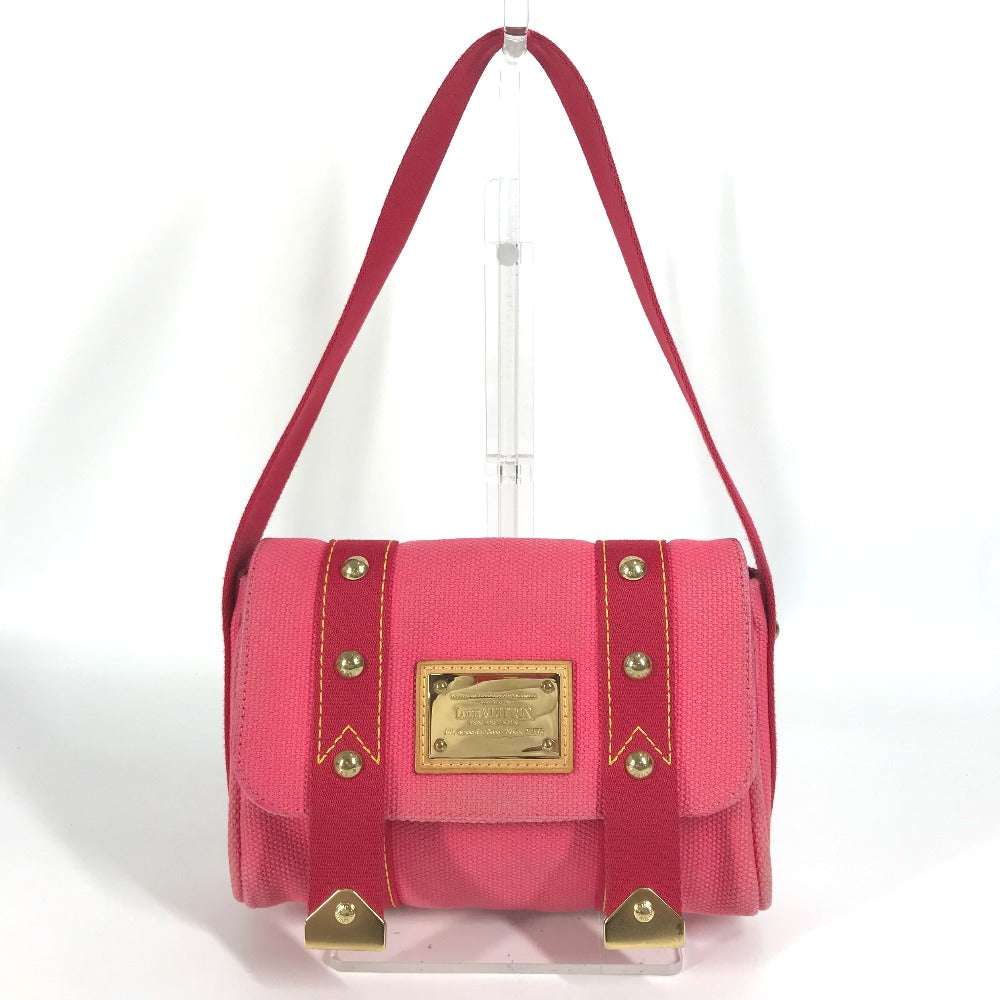 LOUIS VUITTON Shoulder Bag canvas pink Antigua Sac mule