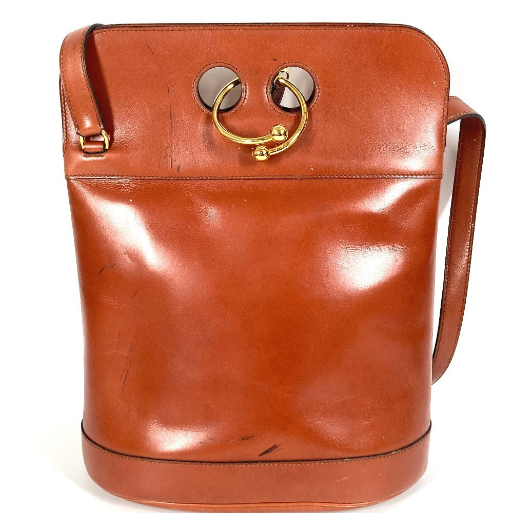HERMES Shoulder Bag leather Brown Alix