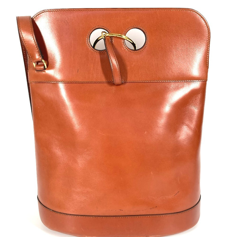 HERMES Shoulder Bag leather Brown Alix