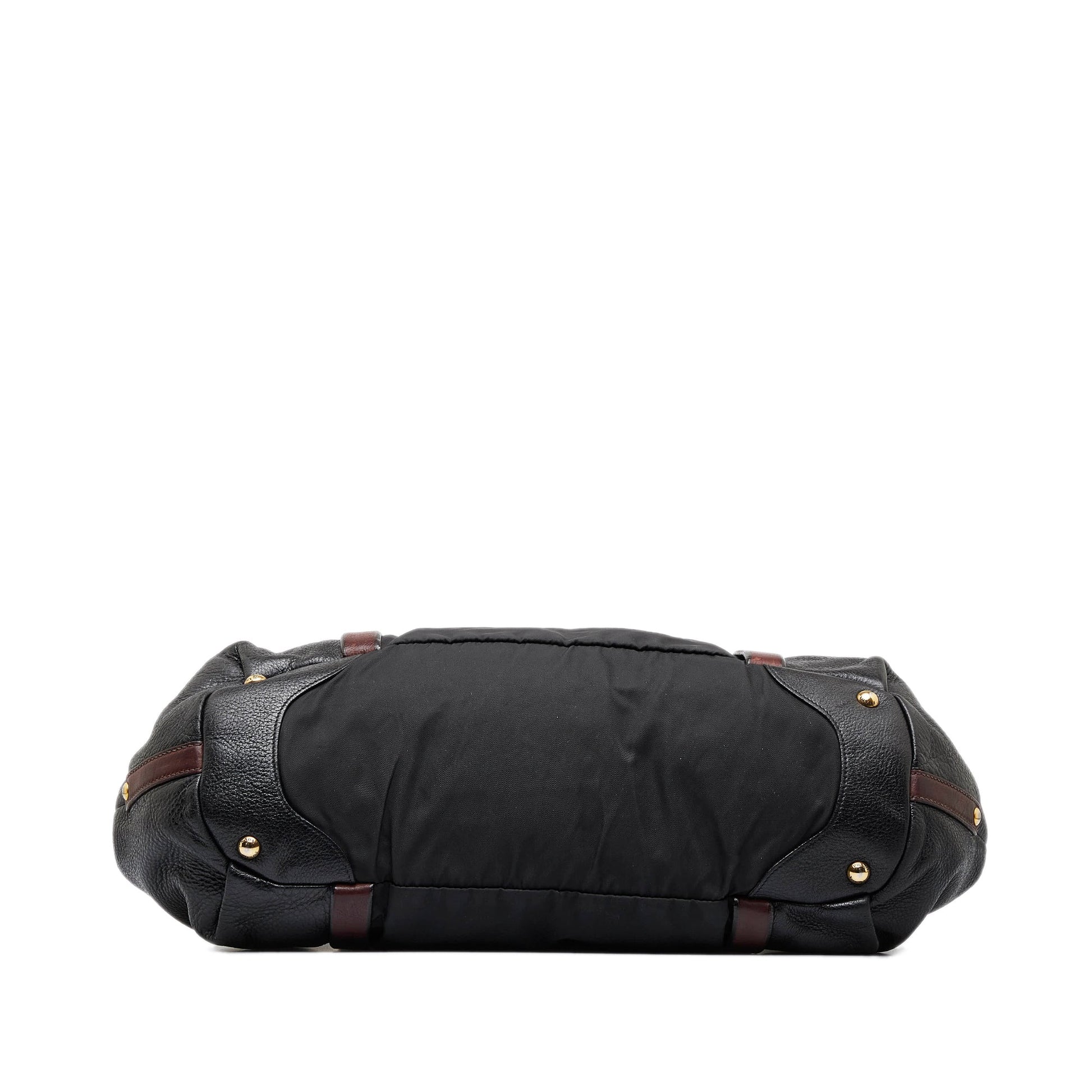 Prada Leather and Nylon Tote Bag