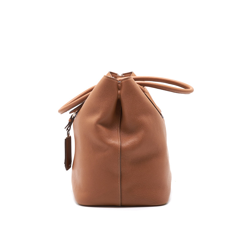 Prada Leather Tote Brown