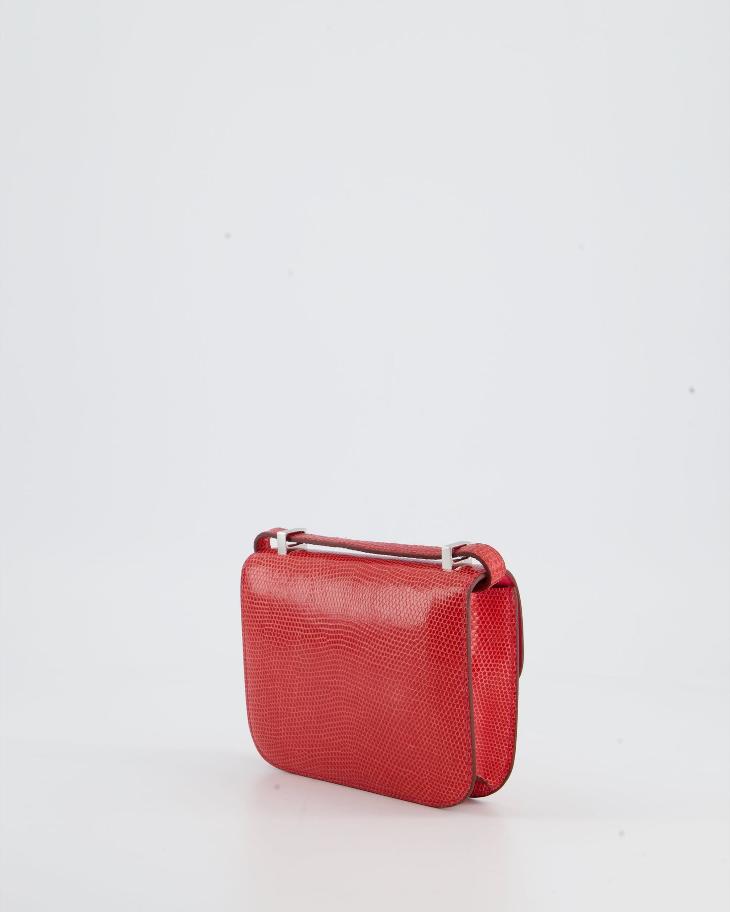 *RARE* Hermes Constance II Micro Bag in Rouge Lizard with Palladium Hardware
