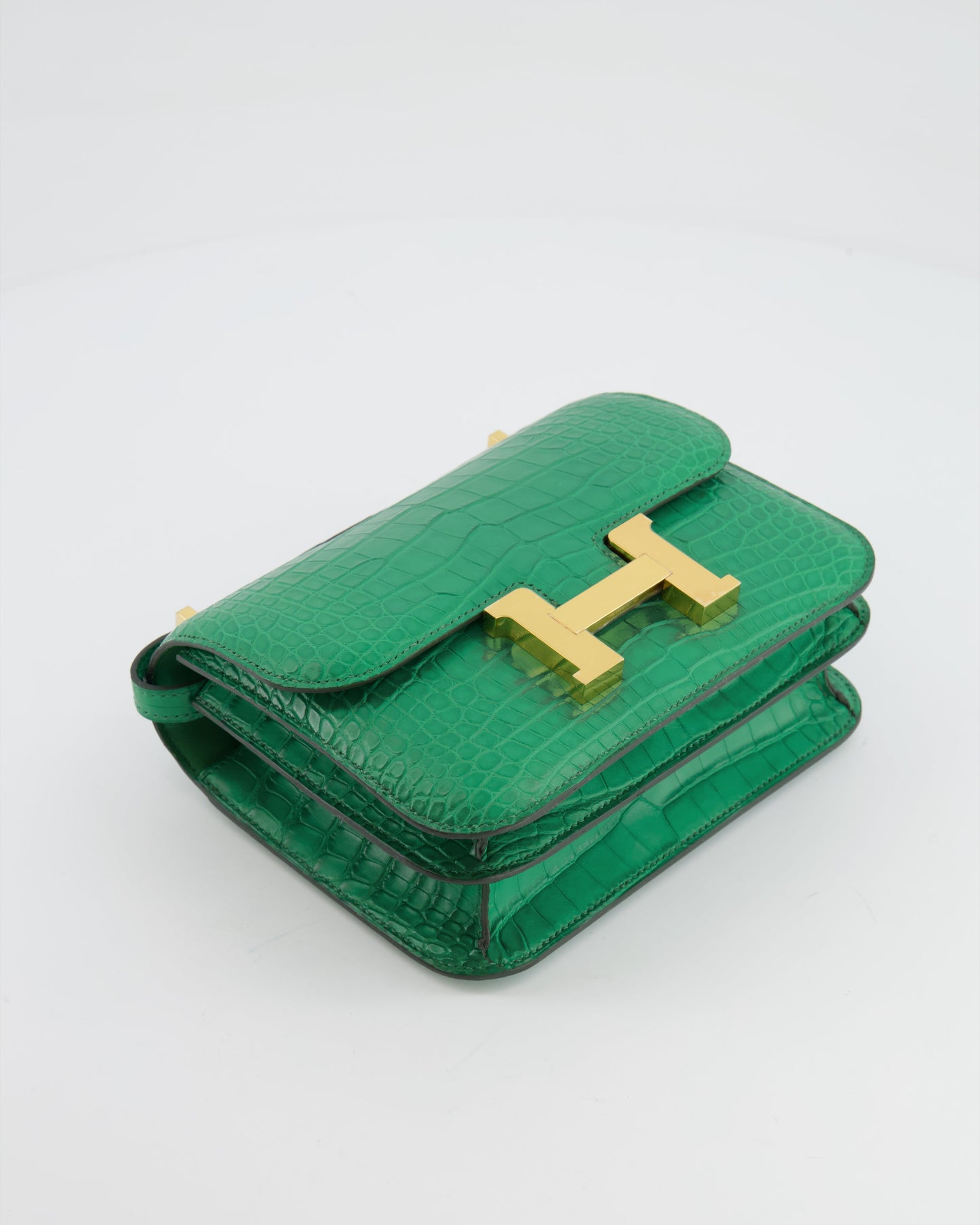*STORE FRESH* Hermes Constance III 18 Bag in Cactus Alligator Mississippiensis Leather with Gold Hardware