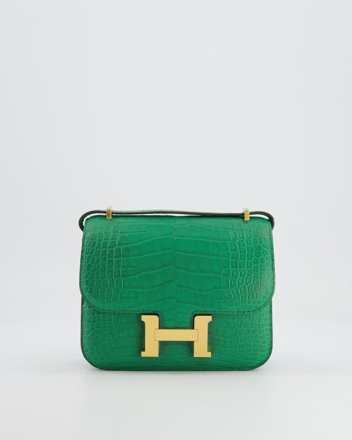 *STORE FRESH* Hermes Constance III 18 Bag in Cactus Alligator Mississippiensis Leather with Gold Hardware