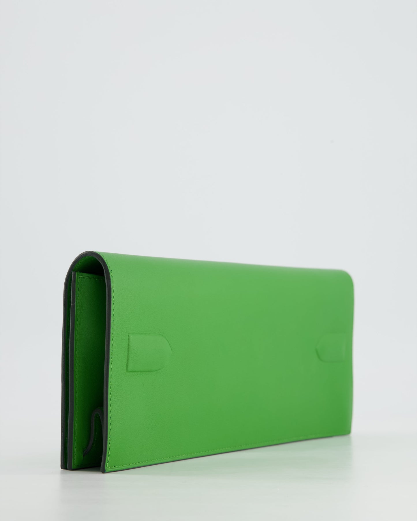 Hermes Birkin Cut Shadow Bag In Vert Yucca Swift Leather