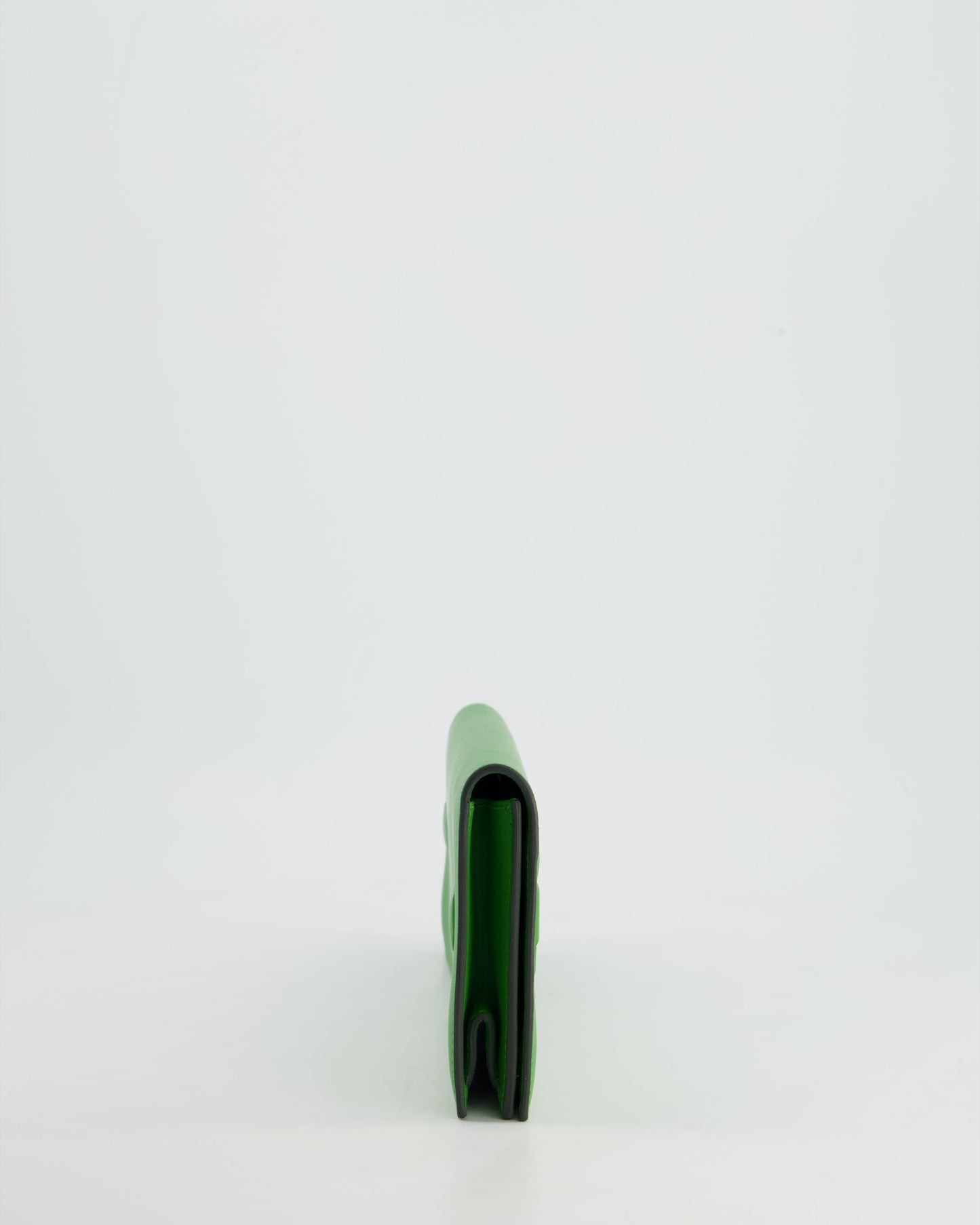 Hermes Birkin Cut Shadow Bag In Vert Yucca Swift Leather