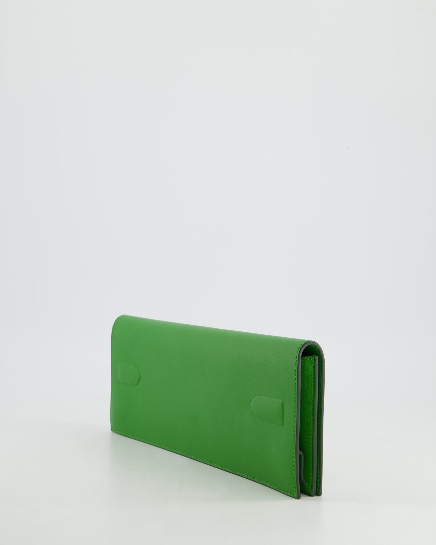 Hermes Birkin Cut Shadow Bag In Vert Yucca Swift Leather