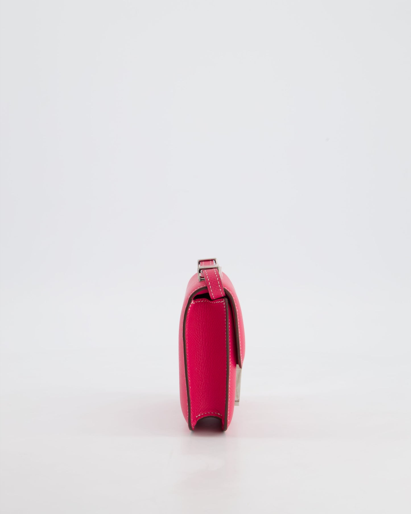 *RARE HOT* Hermes Constance II Micro Bag in Rose Tyrien Epsom Leather with Palladium Hardware