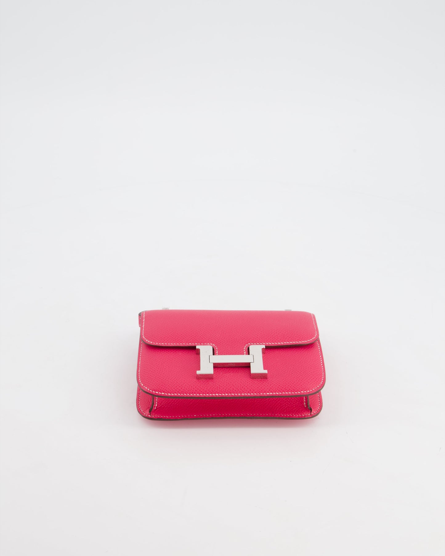 *RARE HOT* Hermes Constance II Micro Bag in Rose Tyrien Epsom Leather with Palladium Hardware